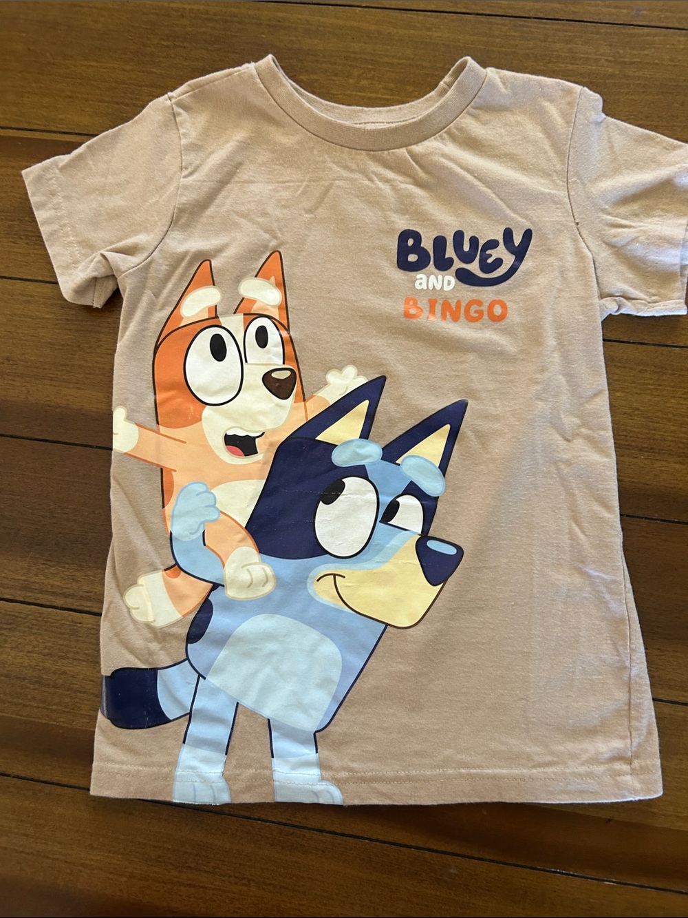 Bluey & Bingo Graphic Tee for Kids - Beige